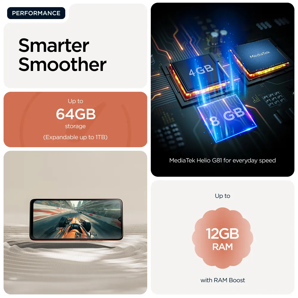 Motorola moto g06 4/64GB, Arabesque Orange