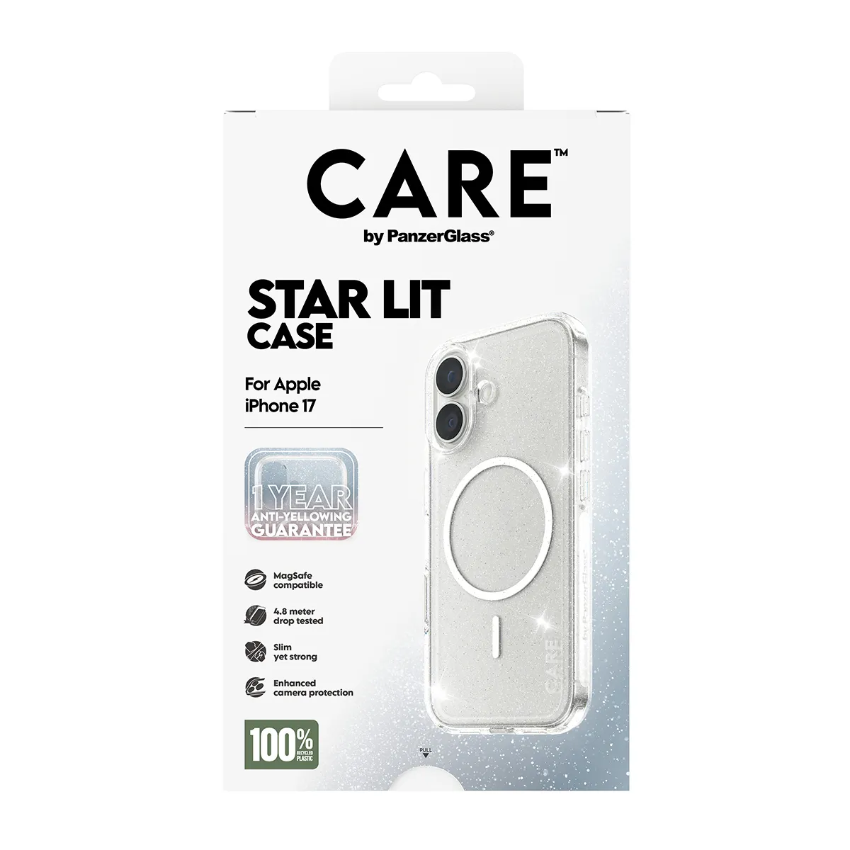 CARE by PanzerGlass Urban Explorer MagSafe fodral f&ouml;r iPhone 17, Star Lit / vit