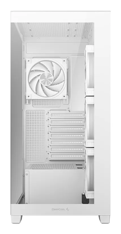 DeepCool CG580 4F V2 WH Midi-Tower Case with window, with RGB lighting, White
