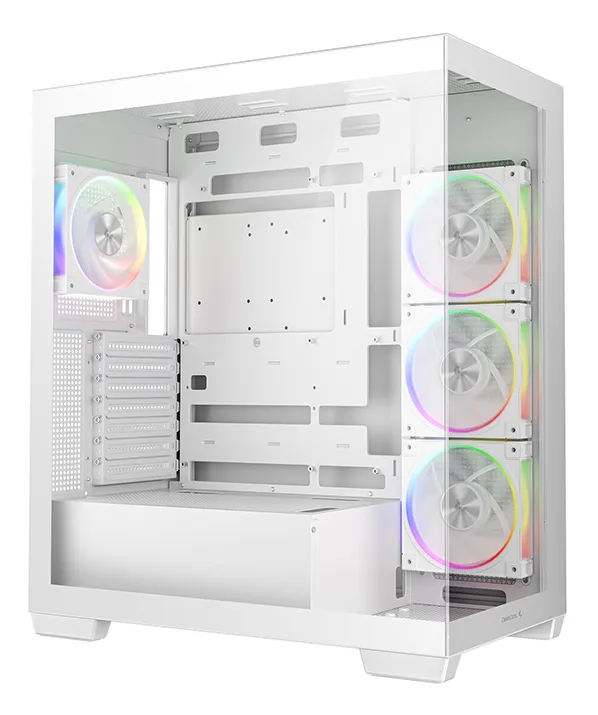 DeepCool CG580 4F V2 WH Midi-Tower Case with window, with RGB lighting, White