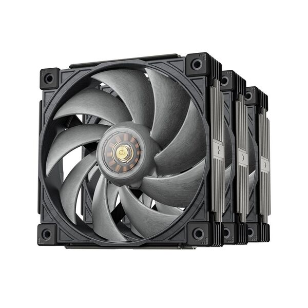 Sudokoo MACH120, 120mm, PWM, Hydro Bearing, ARGB Fan Kit, 3-pack, Grey/White
