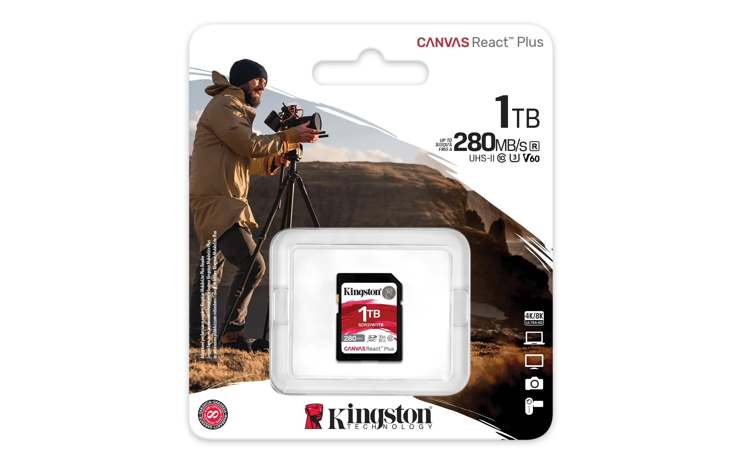 Kingston Canvas React Plus 1 Tt SDXC -muistikortti
