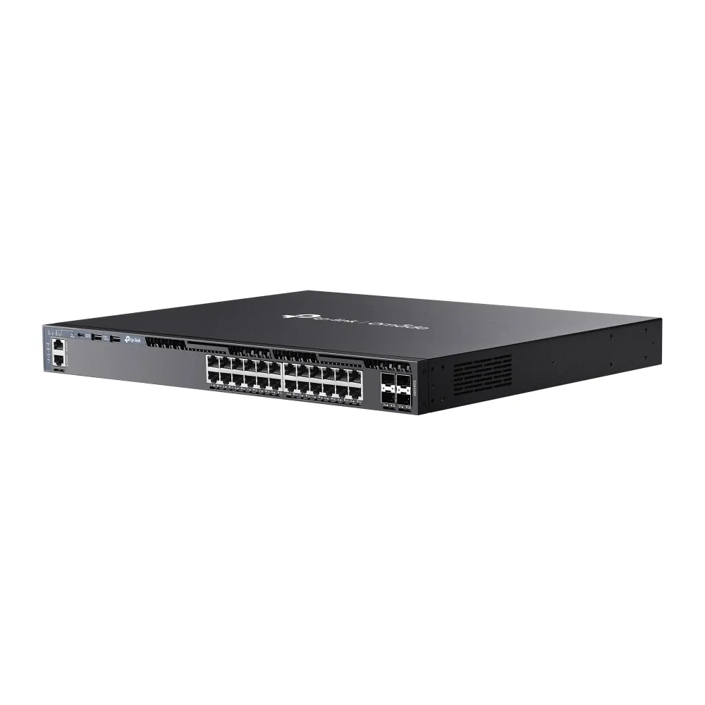 TP-Link Omada SG6428X - Hallittava Layer 3 -kytkin, Musta