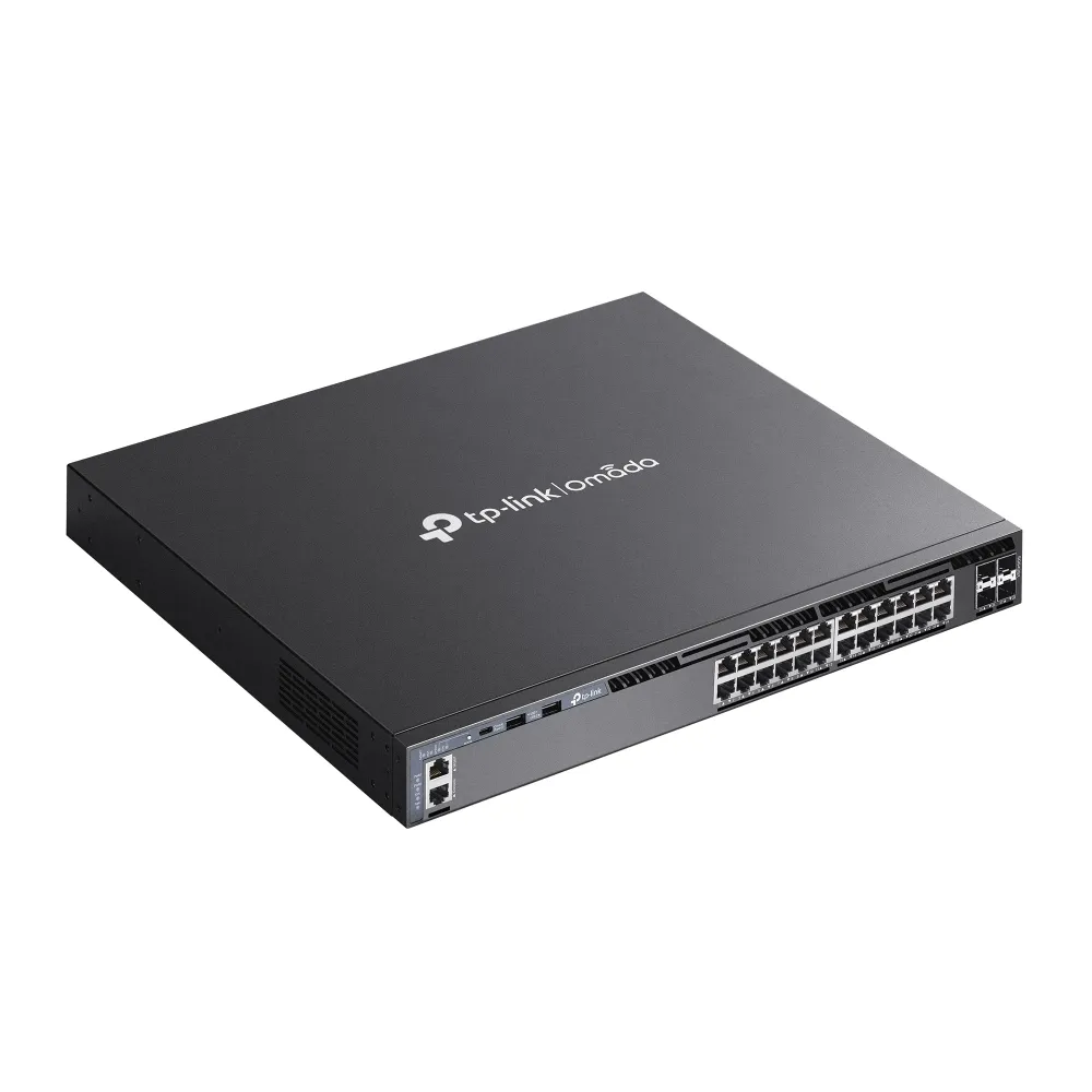 TP-Link Omada SG6428X - Hallittava Layer 3 -kytkin, Musta