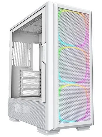 Montech Sky Two GX White - Midi-tower, E-ATX, 3x ARGB PWM fans