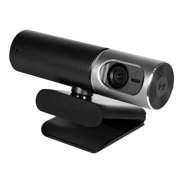 Streamplify CAM PRO 4K UHD Webcam, Tripod, Black