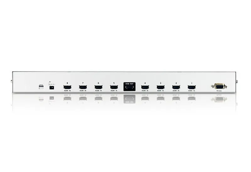 ATEN, HDMI switch, 8 in 1 ut, fj&auml;rr, HDCP, silver