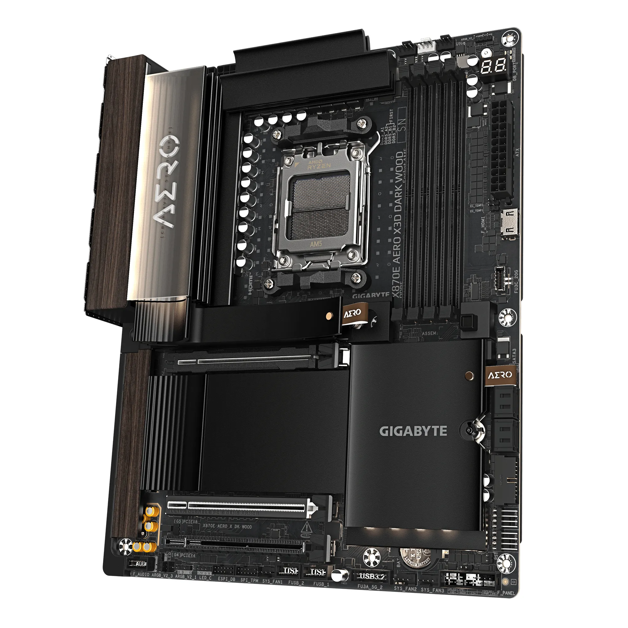 Gigabyte X870E AERO X DK WOOD WiFi 7 AM5 ATX-emolevy