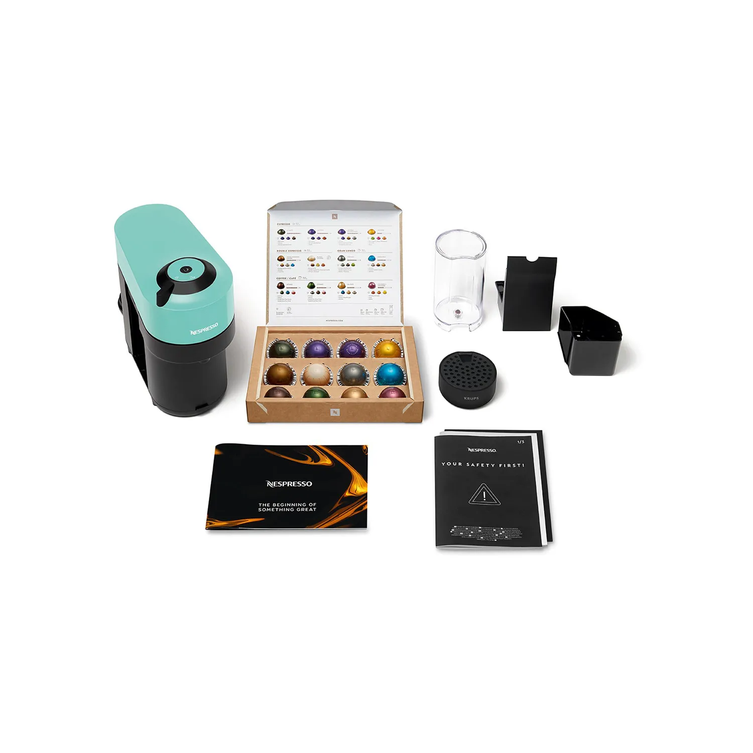 Krups Nespresso Vertuo Pop - kapselmaskin, mint