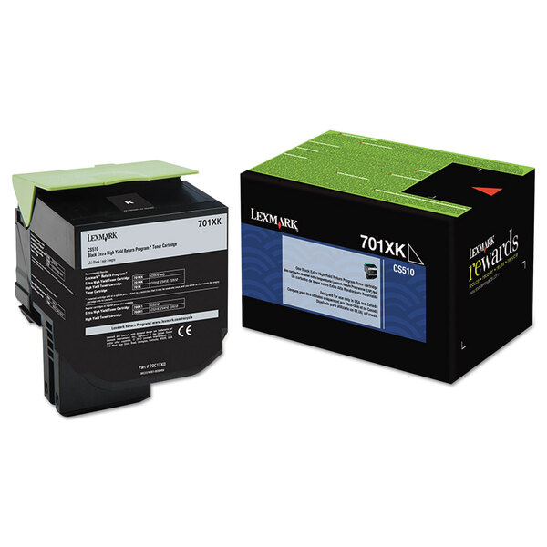 Lexmark 70C0X10 Extra High Yield lasertoner, svart