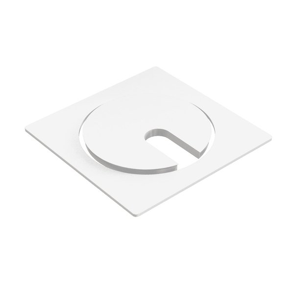 Powerdot Singel Dekorram i metall, Vit