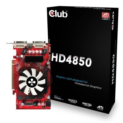 Club 3D Radeon HD4850 DDC Dual-DVI 512MB
