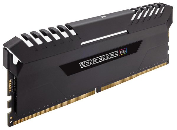 Corsair 64GB (4x16GB) Vengeance RGB, DDR4 2666MHz - Black