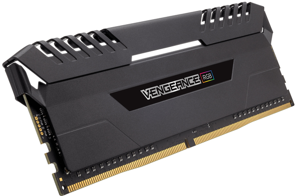 Corsair 64GB (4x16GB) Vengeance RGB, DDR4 2666MHz - Black