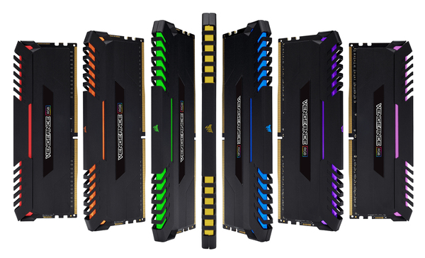 Corsair 64GB (4x16GB) Vengeance RGB, DDR4 2666MHz - Black