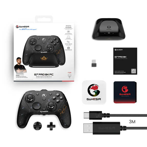 GameSir G7 Pro 8K Royal2 Edition Wireless and Wired Esports Gamepad for PC - Black