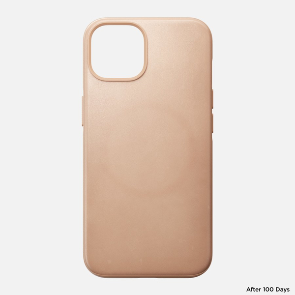 Nomad Modern Leather Case - iPhone 14 Natural Horween Leather