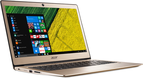 Acer 13.3" Swift 1, 128GB SSD, Win 10 - Notebook, Gold