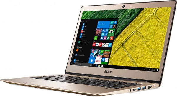 Acer 13.3" Swift 1, 128GB SSD, Win 10 - Notebook, Gold