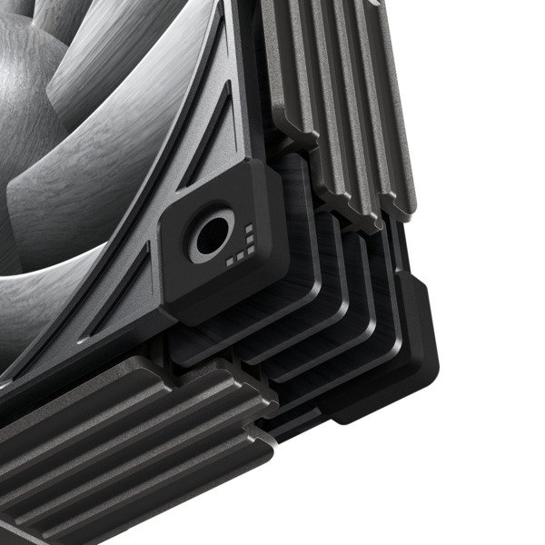 Sudokoo MACH120, 120 mm, PWM, hydraulinen laakeri, ARGB -tuuletinsarja, 3 kpl, harmaa/valkoinen