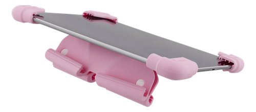 DELTACO Skal i silikon f&ouml;r 7-8" surfplattor, stativ, rosa