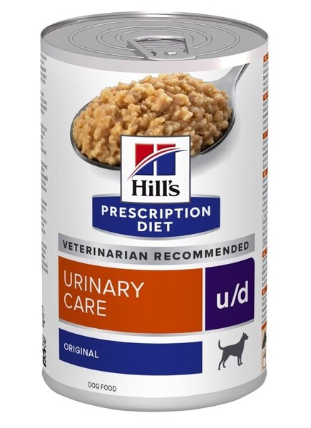 Hill's Prescription Diet Canine u/d Urinary Care Original, V&aring;tfoder f&ouml;r hund, Adult, 370 g