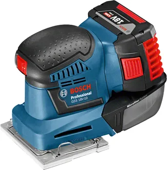 Bosch cordless&nbsp;orbital sander&nbsp;GSS 18V-10 Professional&nbsp;(blue, L-BOXX, 2x Li-ion battery (5.0Ah))