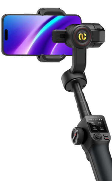 AOCHUAN S3 - 3-axis smartphone gimbal, Black
