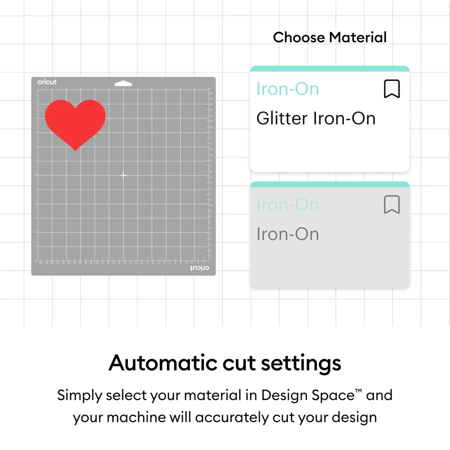 Cricut Joy Smart Iron-on 14x48cm (Glitter White)