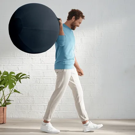 Ergo Sitting Ball Leitz Cosy Velvet Grey
