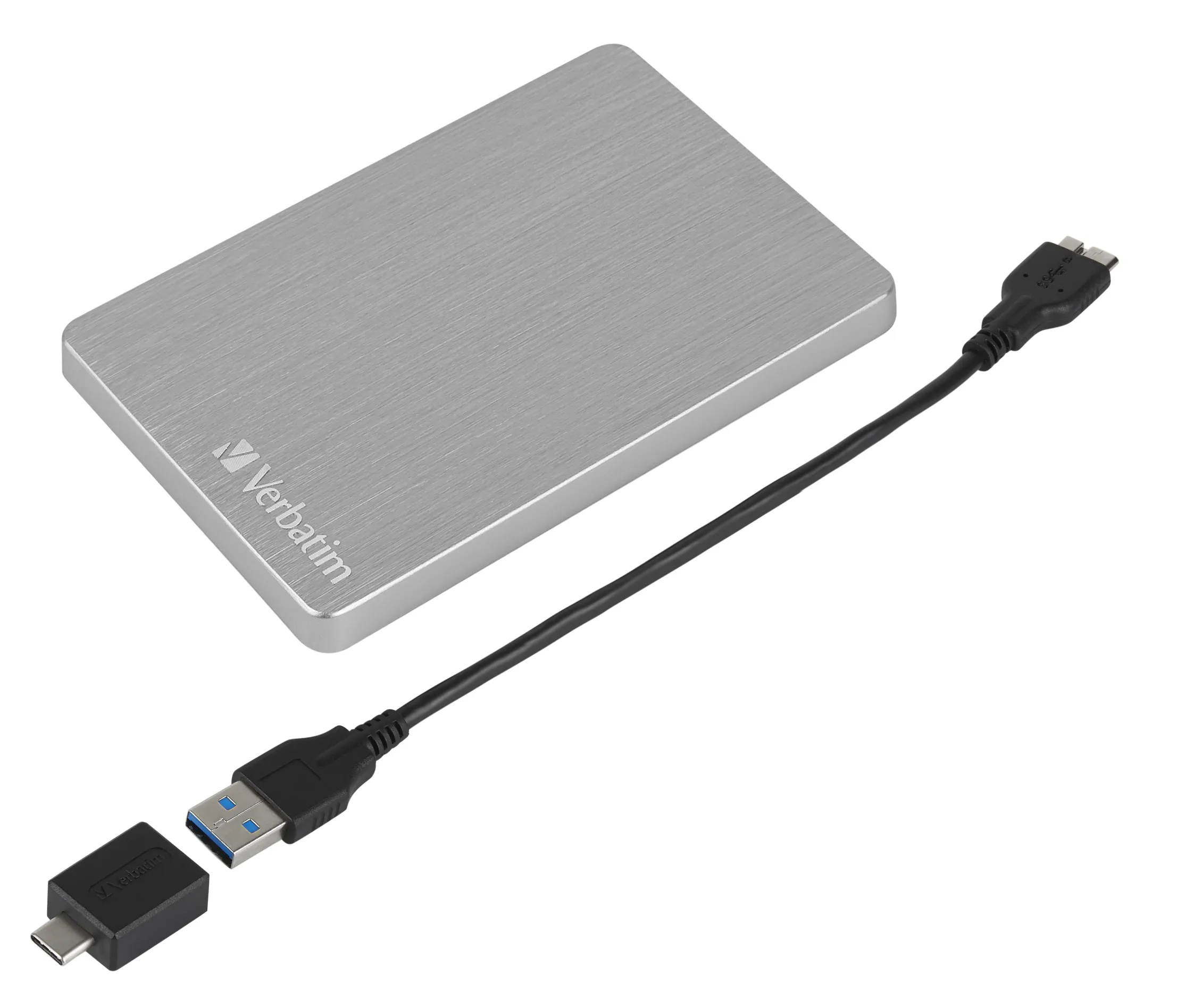 Verbatim Store n Go ALU 1 Tt 2.5" -ulkoinen HDD, hopea