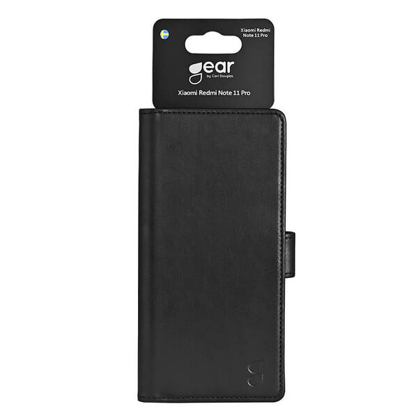 (Fyndhörnan) GEAR Wallet, Redmi Note 11 Pro - plånboksfodral, Svart
