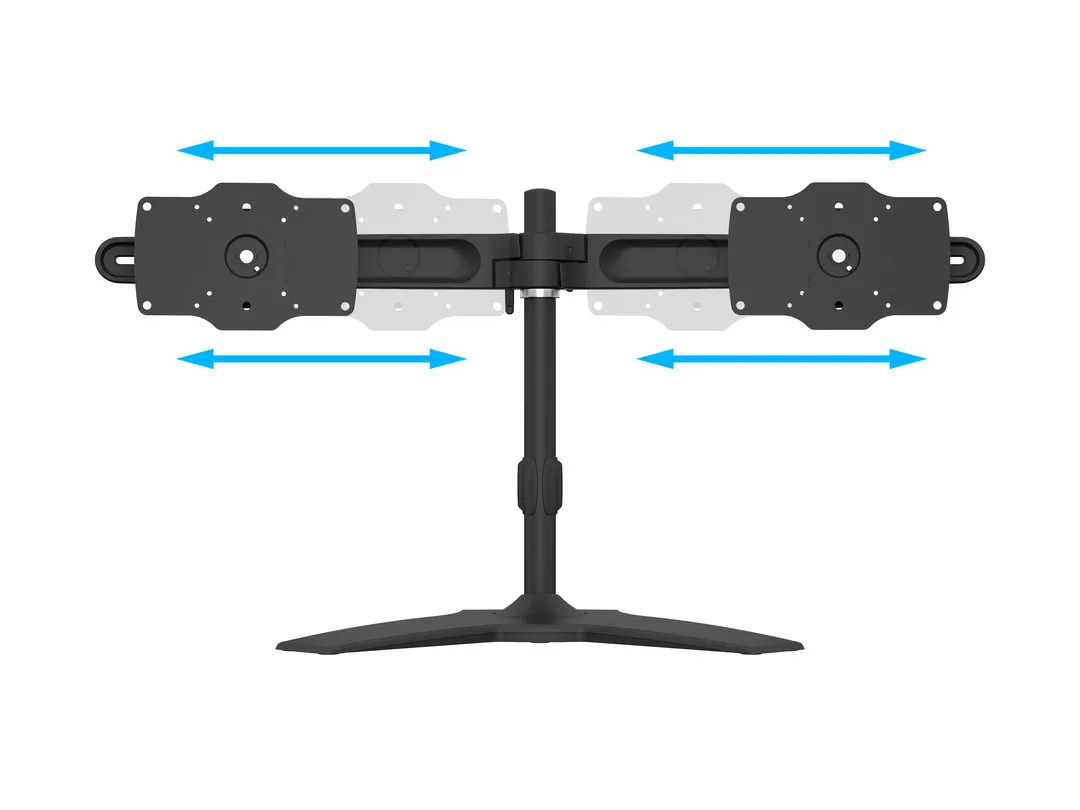 Multibrackets M VESA Desktopmount Dual Stand - monitorstativ, svart, 24&quot;-32&quot;, 2x15kg