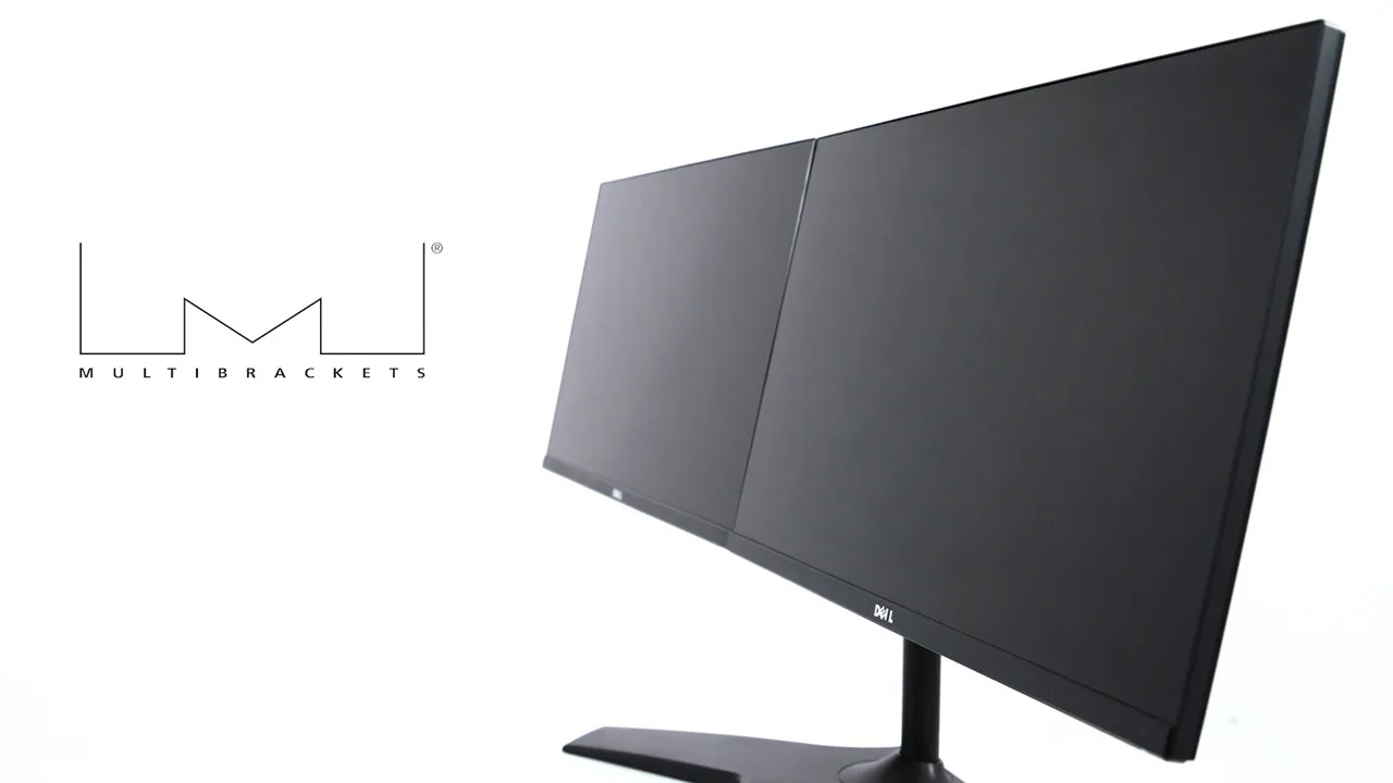 Multibrackets M VESA Desktopmount Dual Stand - monitorstativ, svart, 24&quot;-32&quot;, 2x15kg