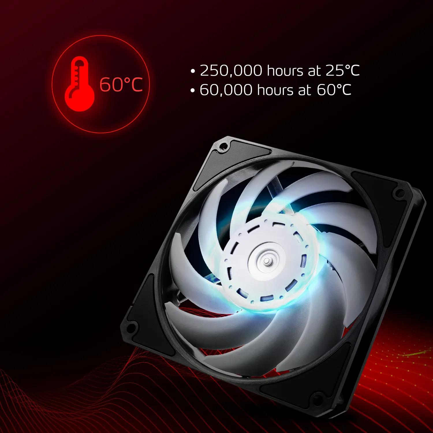 XPG VENTO PRO 120 PWM Computerkabinet Ventilator 12 cm Black, White 1 stk