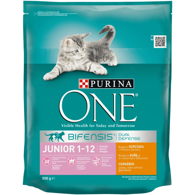 Purina Nestle One Bifensis Junior Chicken, Torrfoder f&ouml;r katt, Kitten, 800 g