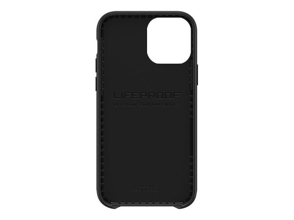 LifeProof WAKE - Takakansi matkapuhelimelle - valtameriper&auml;inen kierr&auml;tetty muovi - musta, t&auml;ytel&auml;inen aaltokuvio malleihin Apple iPhone 12, 12 Pro - (ei palaut