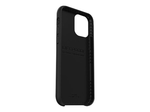 LifeProof WAKE - Takakansi matkapuhelimelle - valtameriper&auml;inen kierr&auml;tetty muovi - musta, t&auml;ytel&auml;inen aaltokuvio malleihin Apple iPhone 12, 12 Pro - (ei palaut