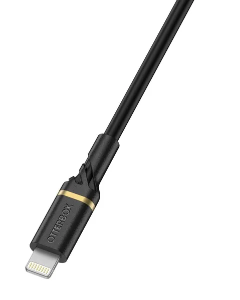 OtterBox Standard PD USB-C - Lightning -kaapeli, 2m, Musta