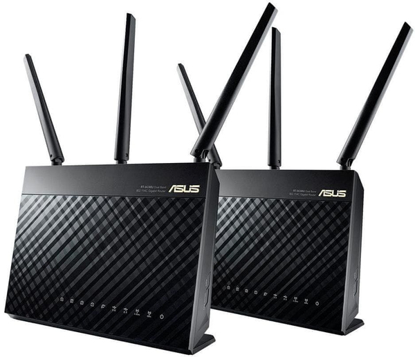 Asus RT-AC68U, AC1900, Dual-Band, Wi-Fi 5 - Mesh system, 2-pack