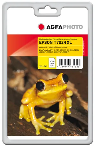 AGFAPHOTO T7024 XL (APET702YD) -mustekasetti, keltainen