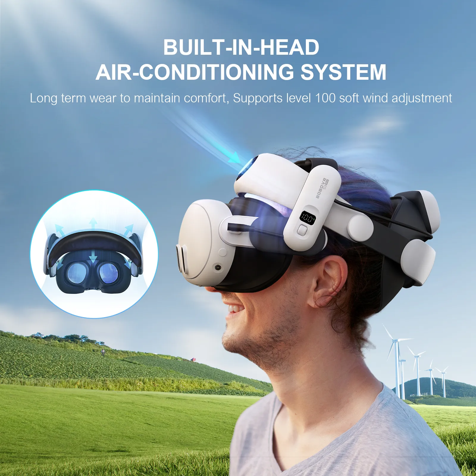 BOBOVR S3 Pro Battery Head Strap for Meta Quest 3 and 3S