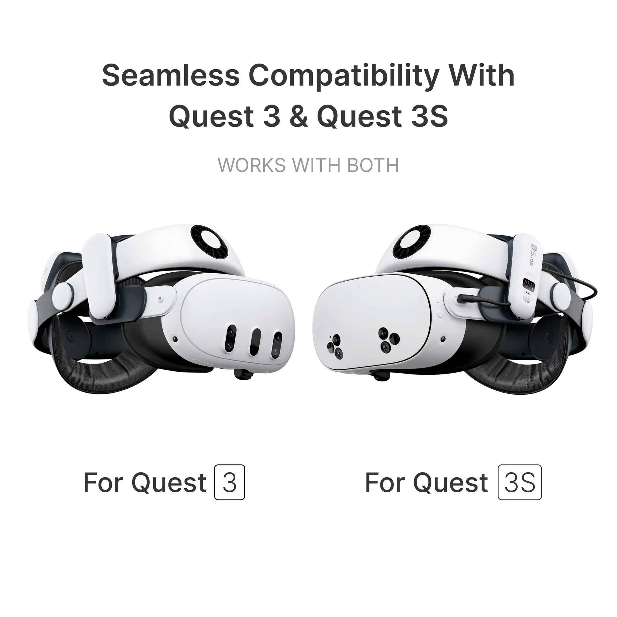 BOBOVR S3 Pro Batterihuvudband f&ouml;r Meta Quest 3 och 3S