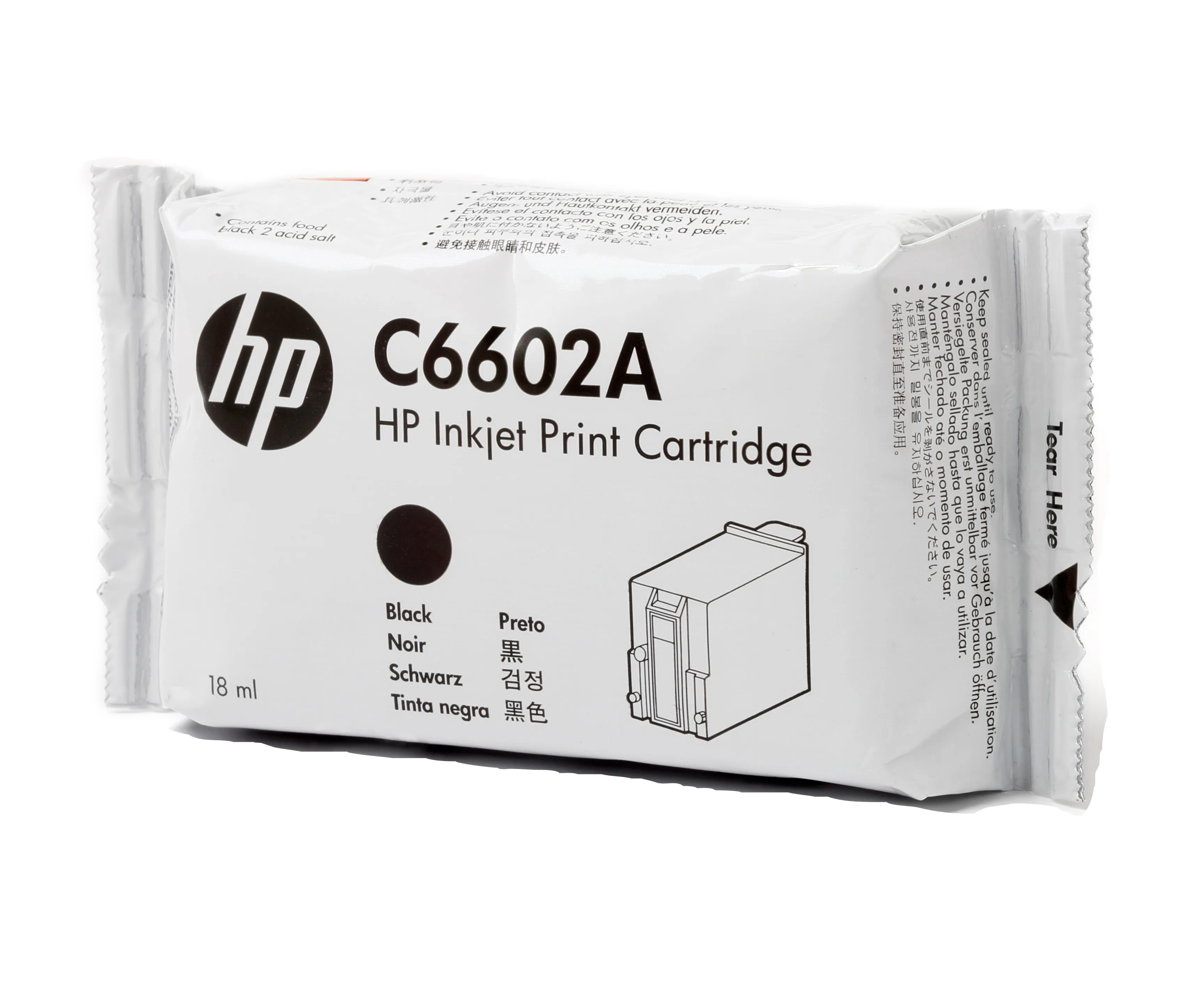 HP C6602A-mustekasetti, 18 ml, musta