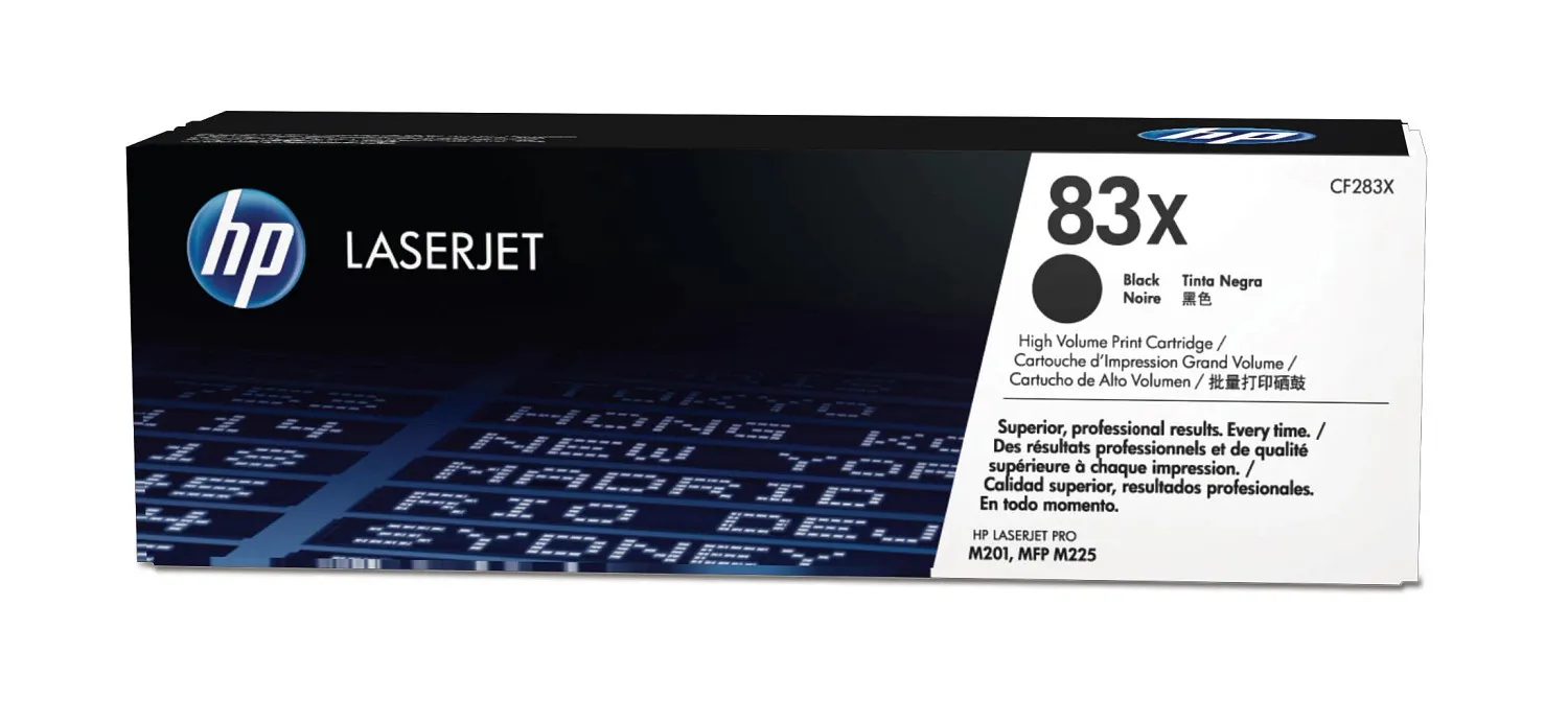HP 83X XL lasertoner, svart