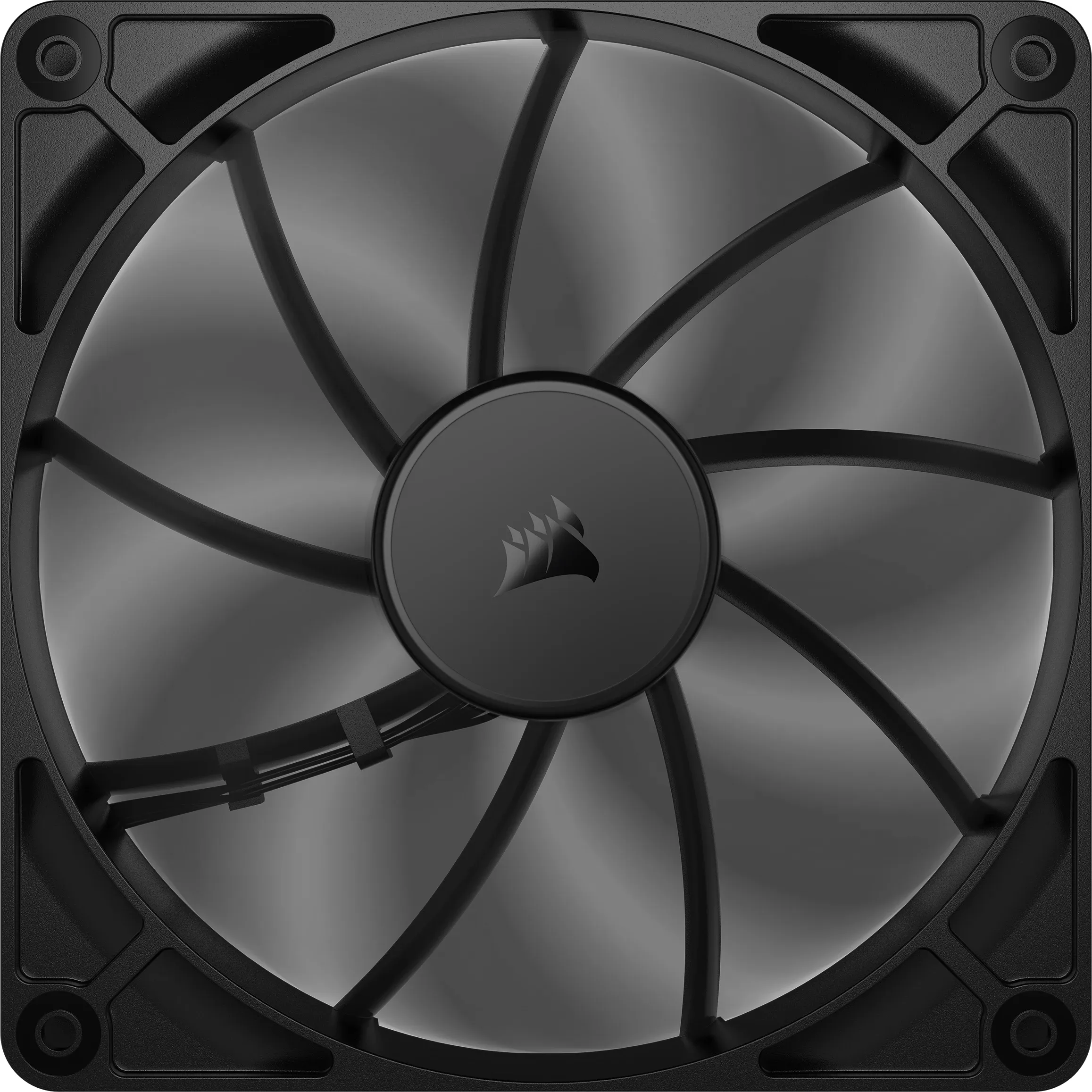 Corsair RS140 140mm PWM - chassi fl&auml;kt, svart, 2 st