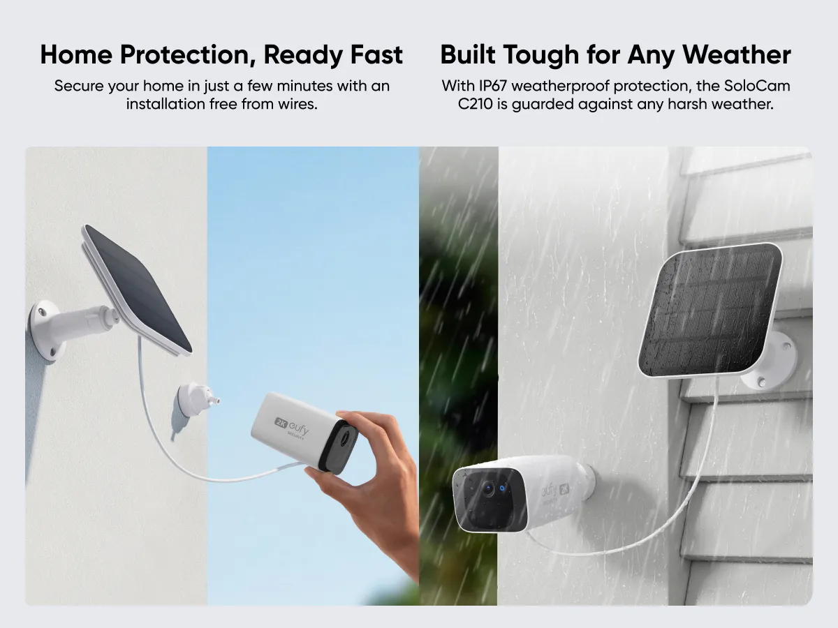Anker Eufy SoloCam C210 with solar panel