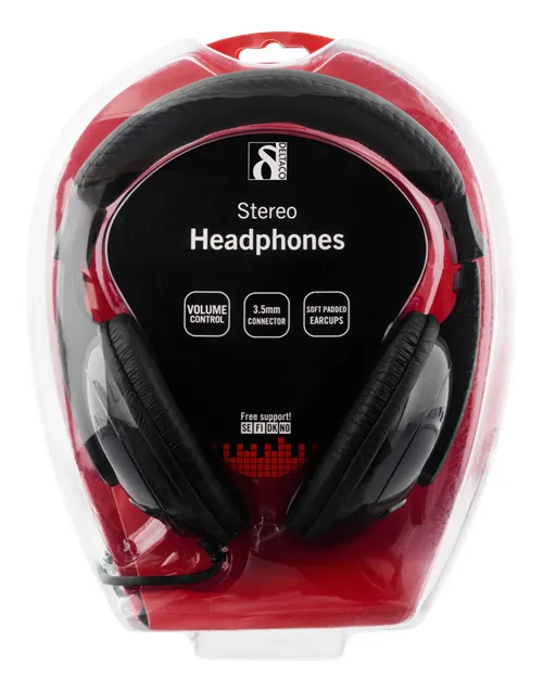 Deltaco HL-51 -headset, black