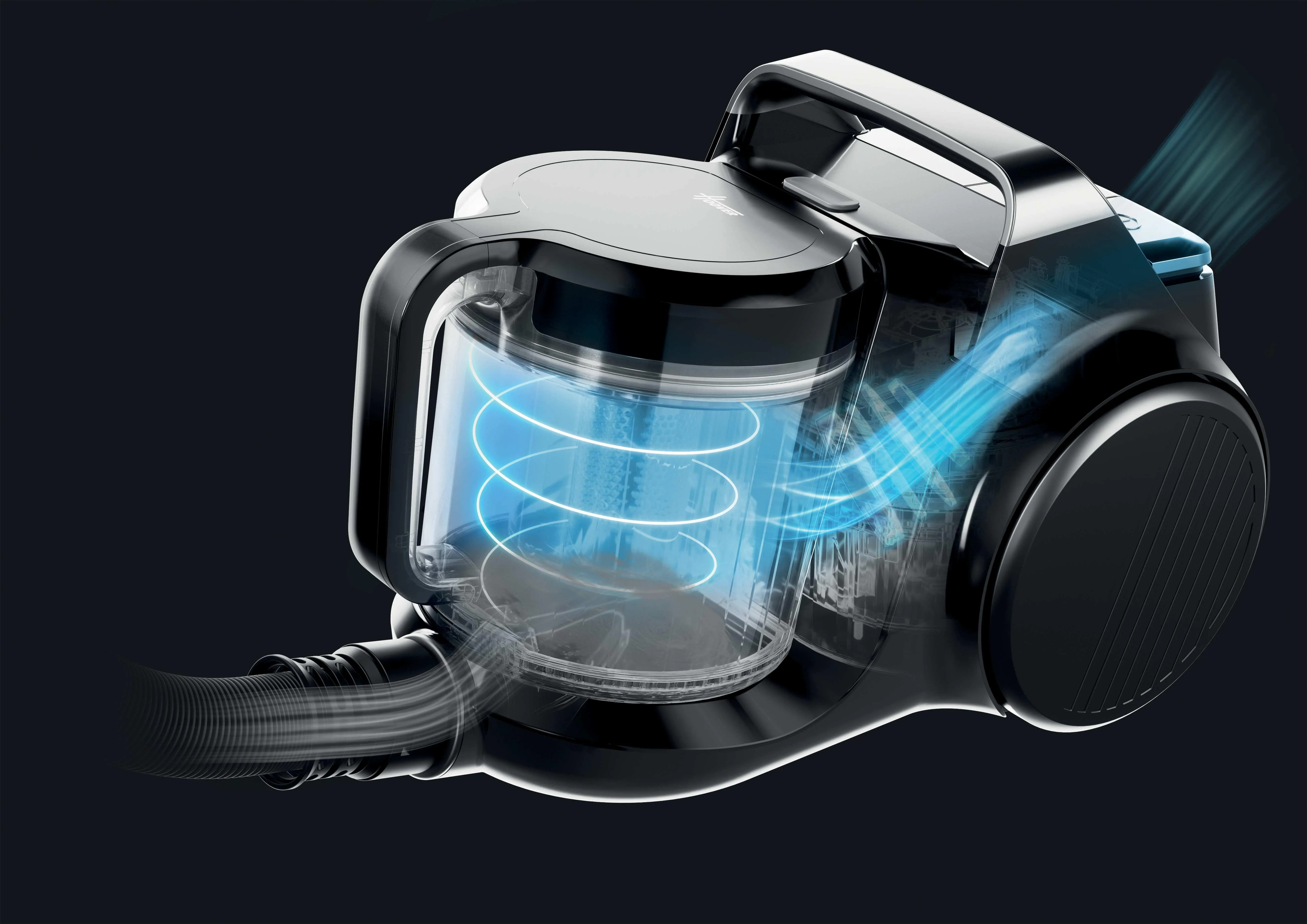 Hoover HP210H 011 - cylinderdammsugare, svart