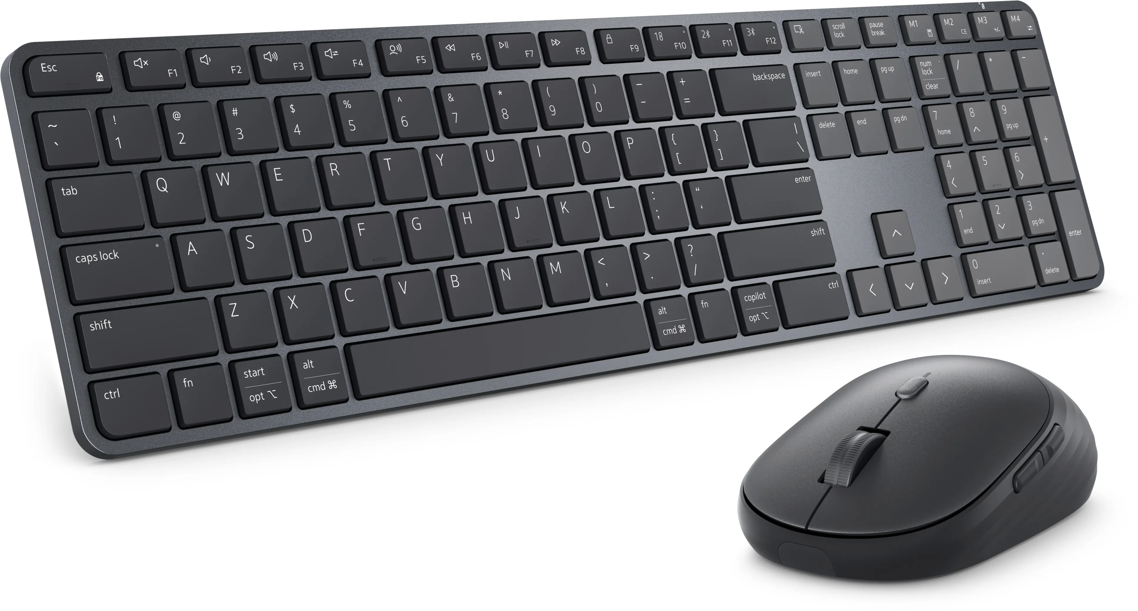 Dell Pro 7 Slim KM726 Wireless Keyboard and Mouse, Black